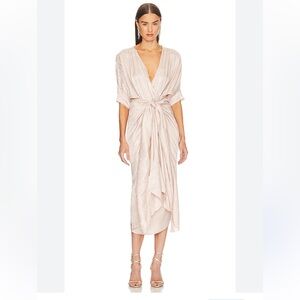 Callahan X Revolve Sami Callahan Tie Front Dress Clean Girl Size Oversized Small